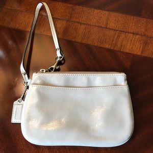 Coach iridescent wristlet
